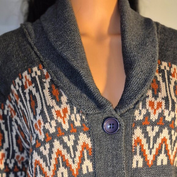 DOCKERS stylish Long sweater, button front, large pockets, Large NWT - Picture 12 of 16